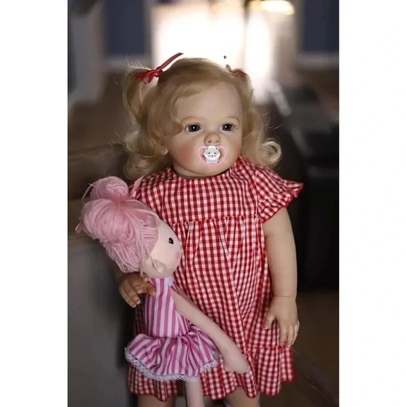 Reborn Baby Soft Weighted Cloth Body Realistic Newborn Toddler Girl Dolls - Picture 3 of 6